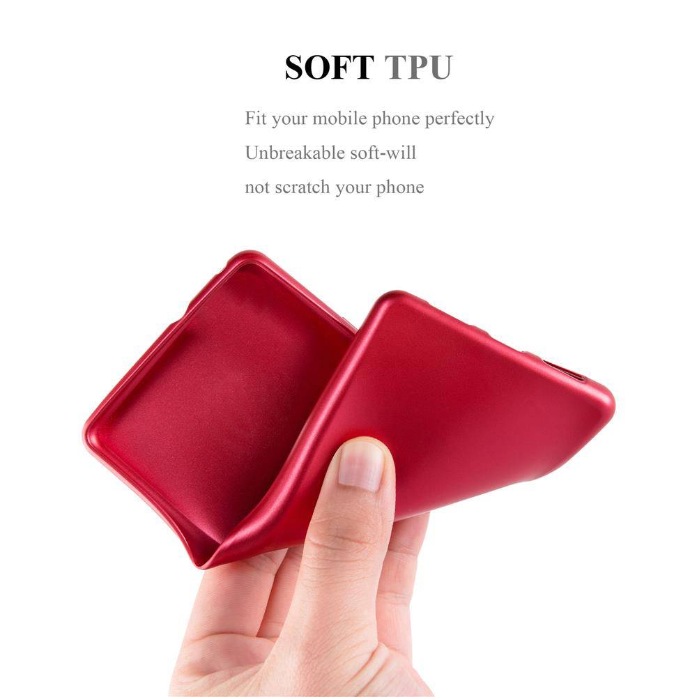 Cadorabo Schutzhülle für Huawei P30 Hülle in Rot Handyhülle TPU Silikon Etui Cover Case-2