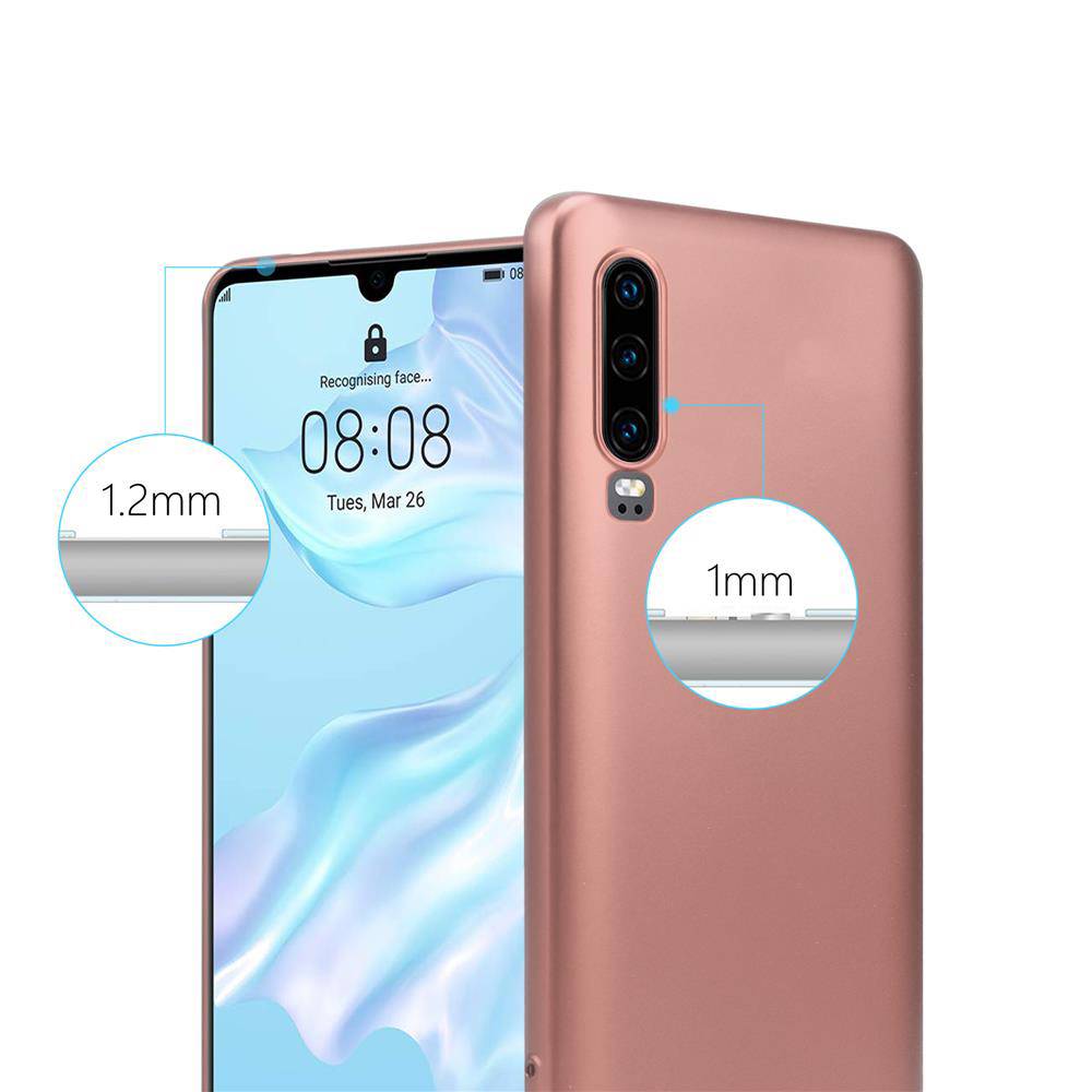 Cadorabo Schutzhülle für Huawei P30 Hülle in Rosa Handyhülle TPU Silikon Etui Cover Case-4