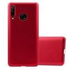 Cadorabo Schutzhülle für Huawei P30 LITE Hülle in Rot Handyhülle TPU Silikon Etui Cover Case