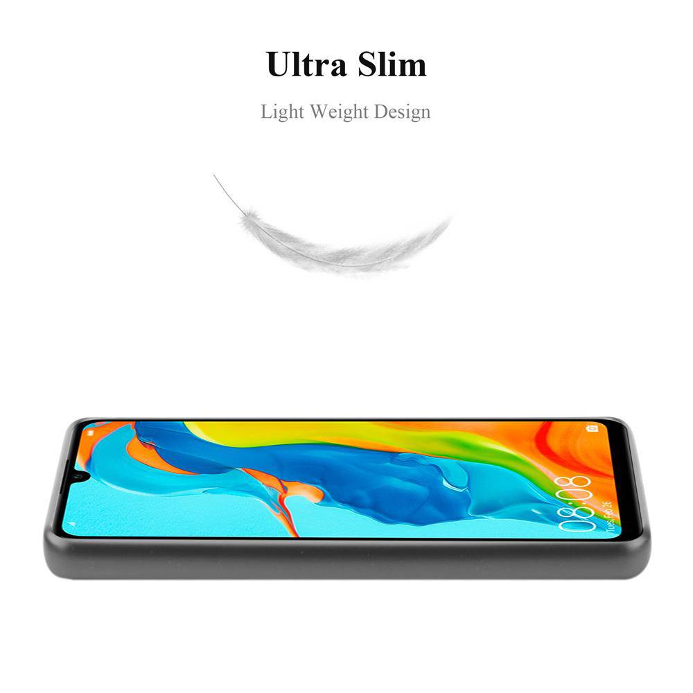 Cadorabo Schutzhülle für Huawei P30 LITE Hülle in Grau Handyhülle TPU Silikon Etui Cover Case-1