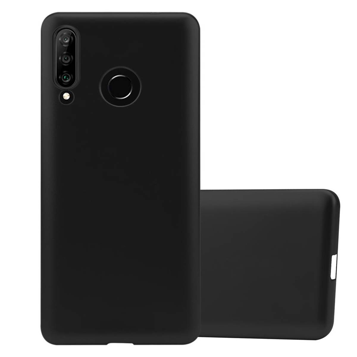 Cadorabo Schutzhülle für Huawei P30 LITE Hülle in Schwarz Handyhülle TPU Silikon Etui Cover Case-0