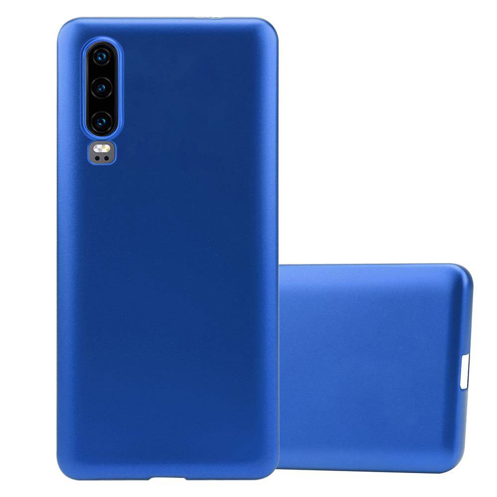Cadorabo Schutzhülle für Huawei P30 Hülle in Blau Handyhülle TPU Silikon Etui Cover Case-0