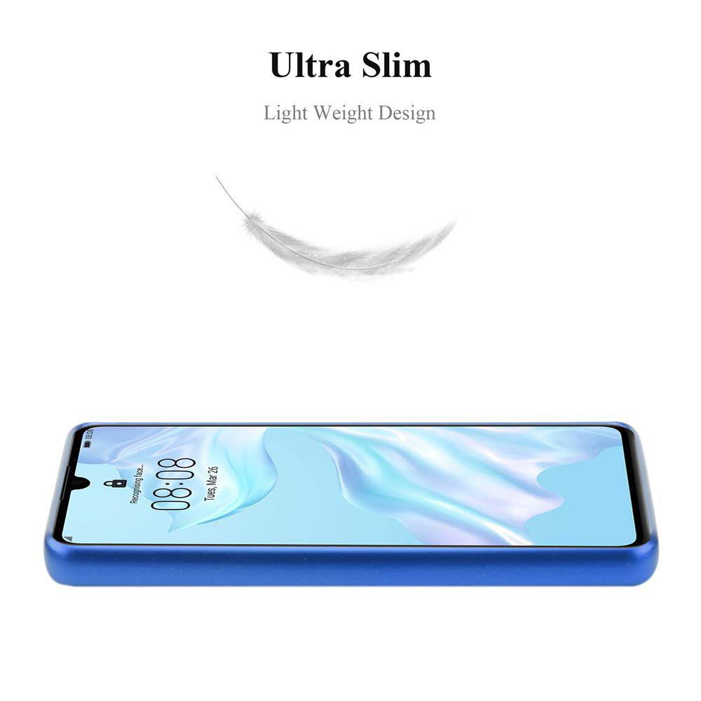 Cadorabo Schutzhülle für Huawei P30 Hülle in Blau Handyhülle TPU Silikon Etui Cover Case-2