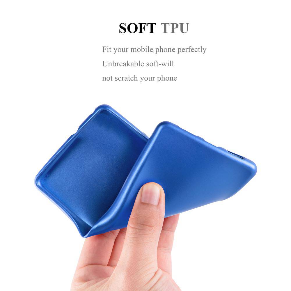 Cadorabo Schutzhülle für Huawei P30 Hülle in Blau Handyhülle TPU Silikon Etui Cover Case-3