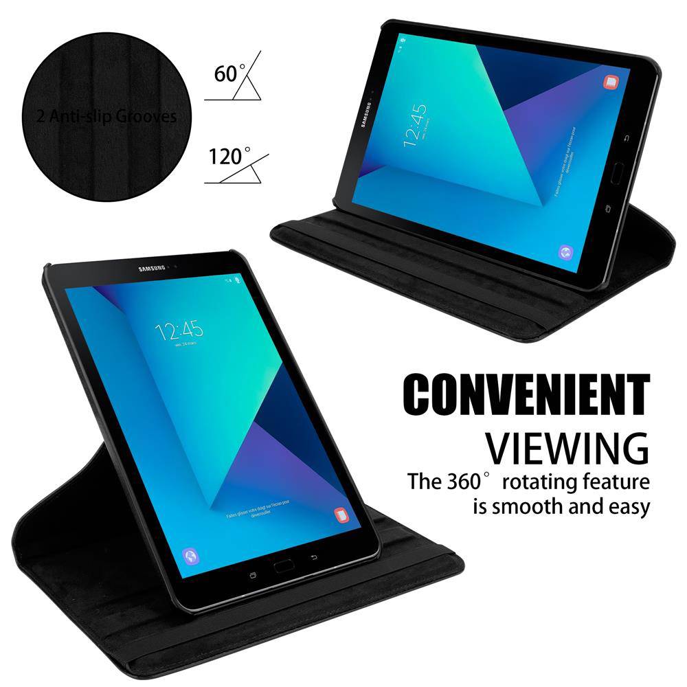 Cadorabo Hülle für Samsung Galaxy Tab S3 (9.7 Zoll) Tablet Schutz Hülle in Schwarz Schutzhülle Etui Case Tasche Cover-3
