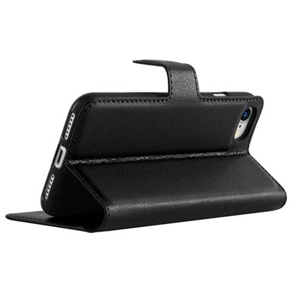 Cadorabo Hülle für Apple iPhone 7 / 7S / 8 / SE 2020 Schutz Hülle in Schwarz Handyhülle Etui Case Cover Magnetverschluss-4