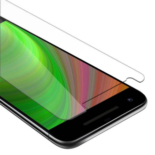 Cadorabo Panzer Folie für Google Pixel 2 Schutzfolie in Transparent Gehärtetes Tempered Display-Schutzglas