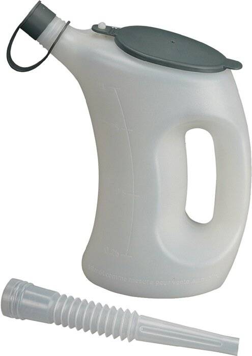 Messbecher 2l m.Schutzdeckel/Schutzkappe/Flexauslauf HDPE PRESSOL-2