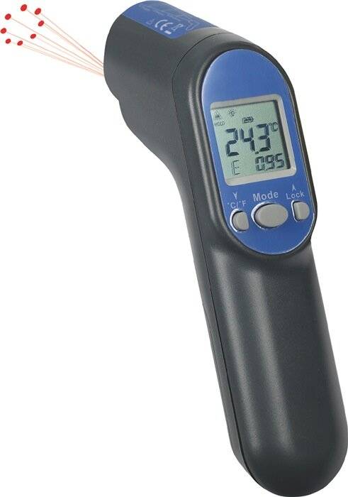 Infrarotthermometer -33 bis+500GradC 2xTyp AAA TFA-2
