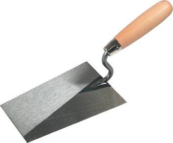 Tiroler Maurerkelle L.180mm B.125mm Holzheft,S-Hals gehärteter STA SCHWAN-1