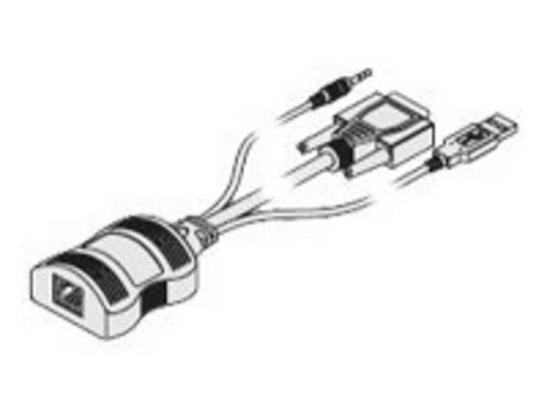 Adder CATx - Tastatur- / Video- / Maus- (KVM-) Kabel - USB, HD-15 (VGA) zu RJ-45 (W) - für AdderView CATx AVX4016, Adder