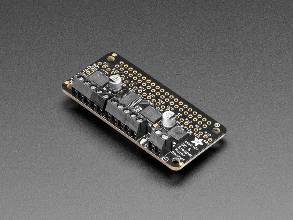 Adafruit DC & Stepper Motor Bonnet for Raspberry Pi PWM Speed Control 4280-0