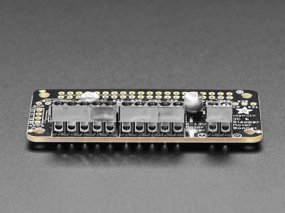 Adafruit DC & Stepper Motor Bonnet for Raspberry Pi PWM Speed Control 4280-3