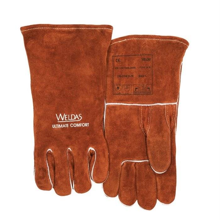 Schweißerhandschuhe Gr.L (9) braun Qualitäts-Rindspaltleder EN388,EN12477 10PA-0