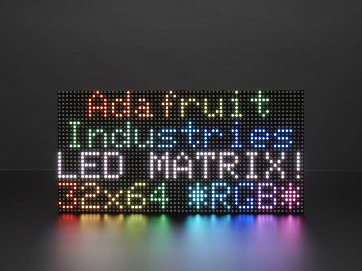 Adafruit Displaymodule - LED-Punktmatrix 64 x 32 Rot, Grün, Blau (RGB) L x B x H: 12,50" x 6,20"-2