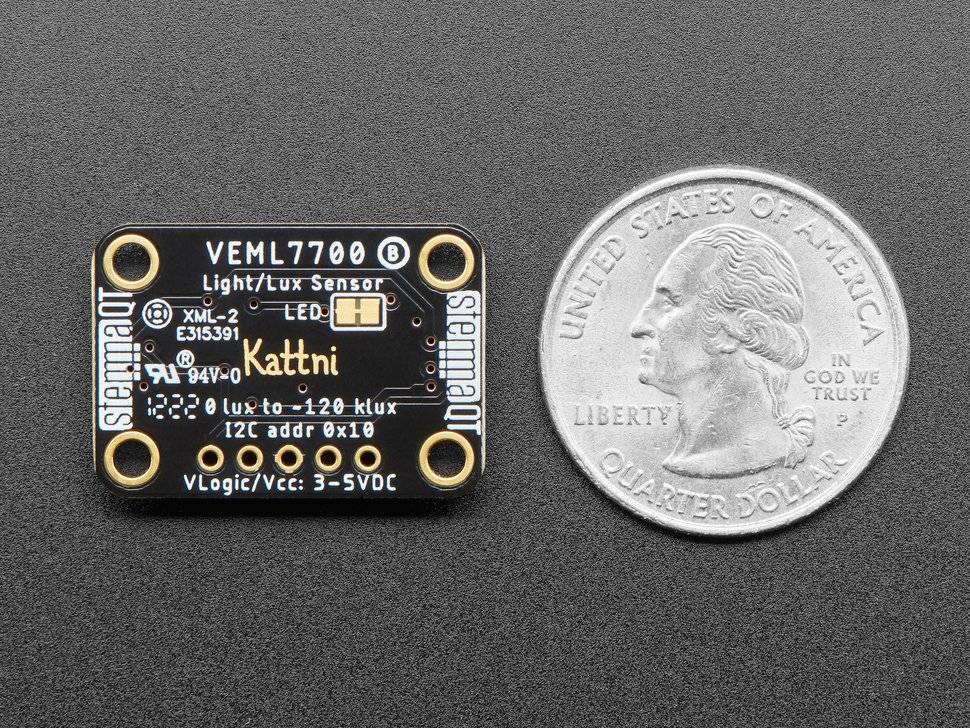Adafruit VEML7700 Lux Sensor I2C Light Sensor STEMMA QT Qwiic 4162-4