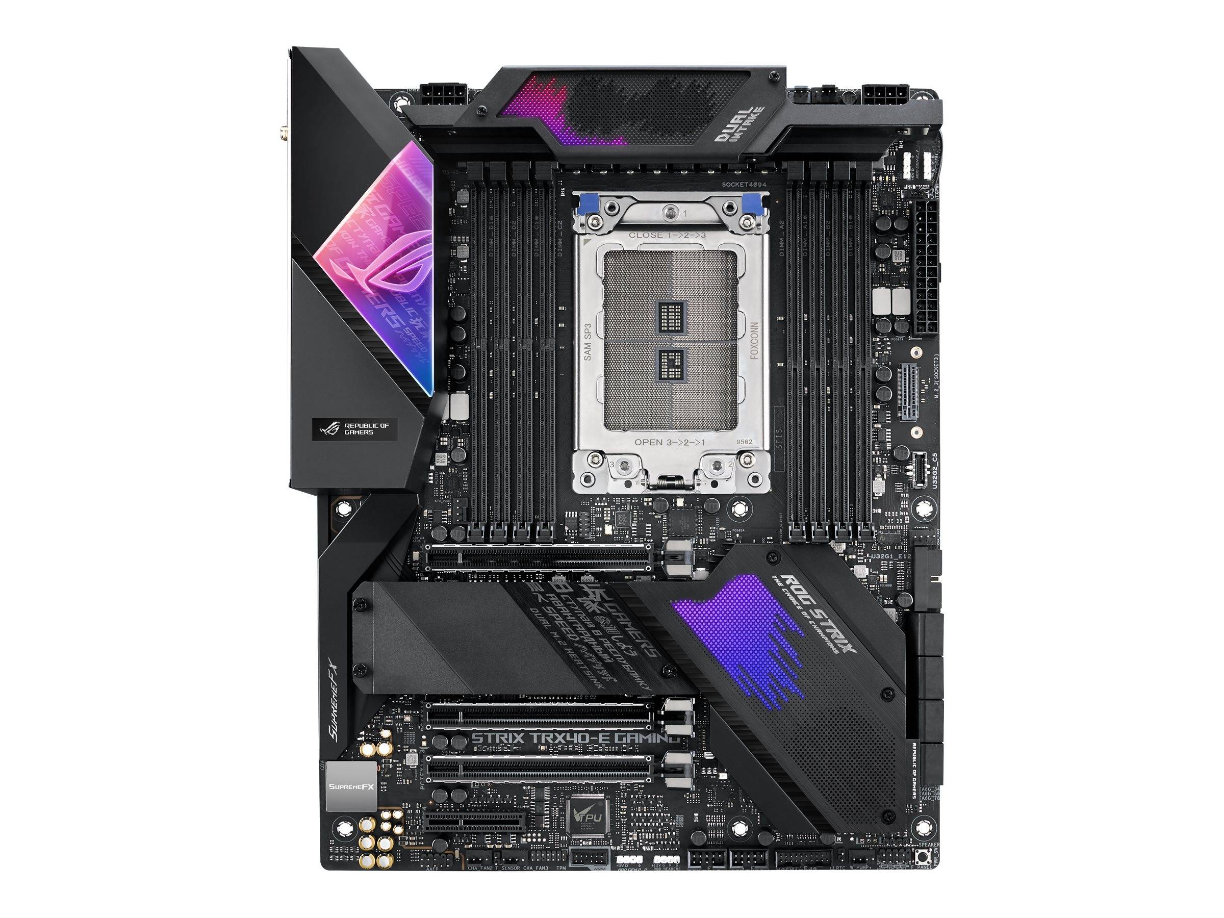 ASUS ROG Strix TRX40-E Gaming - Motherboard - ATX - Socket sTRX4 - AMD TRX40 - USB-C Gen2, USB 3.2 Gen 2-0