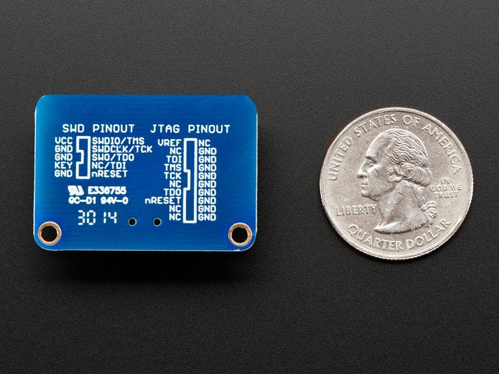 Adafruit JTAG (2x10 2.54mm) to SWD (2x5 1.27mm) Cable Adapter Board 2094-2