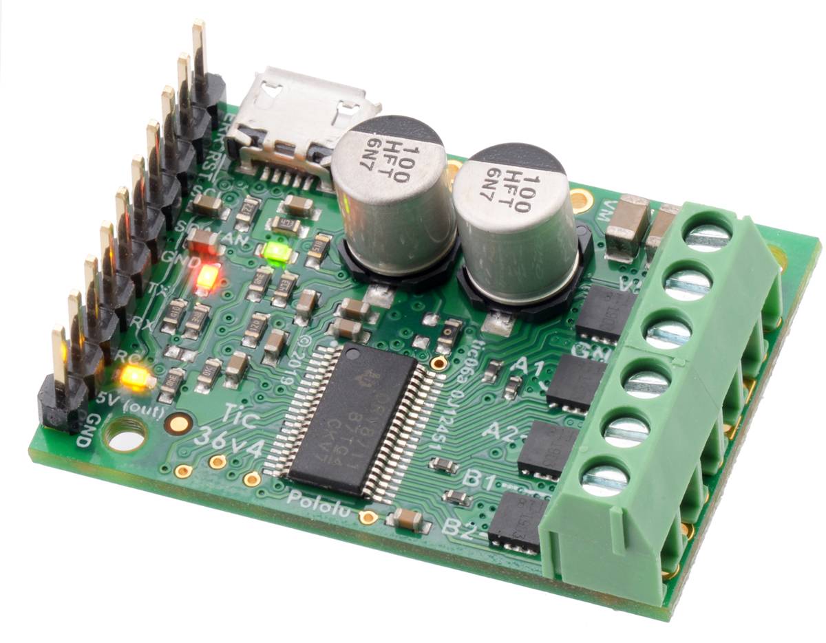 Pololu Tic 36v4 USB Multi-Interface High-Power Stepper Motor Controller (Connect-0