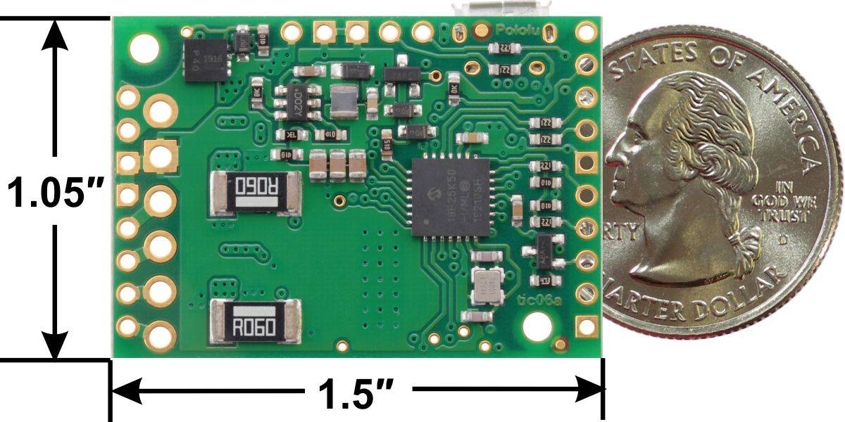 Pololu Tic 36v4 USB Multi-Interface High-Power Stepper Motor Controller (Connect-3