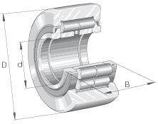 Stützrolle NUTR30 -X ID 30mm AD 62mm Breite29mm INA-1