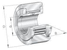 Stützrolle NATR6 ID 6mm AD 19mm Breite12mm INA-1