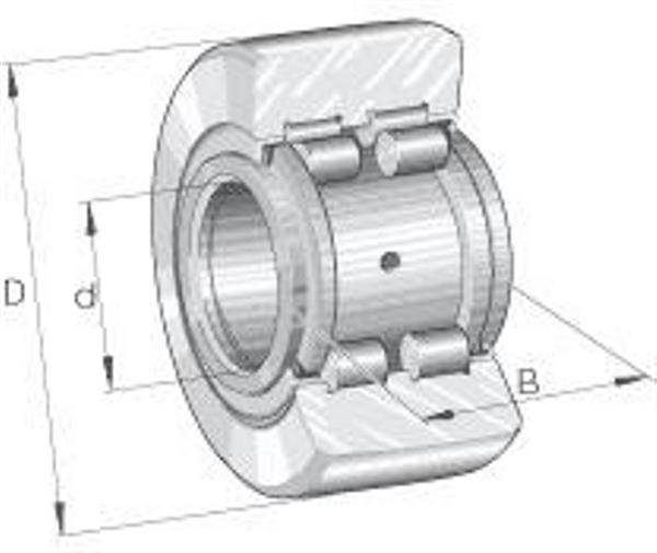 Stützrolle PWTR17 -2RS ID 17mm AD 40mm Breite21mm INA