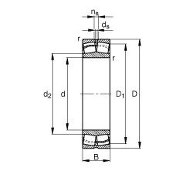 Pendelrollenlager 22220 -E1-XL-C3 ID 100mm AD 180mm Breite46mm FAG-1
