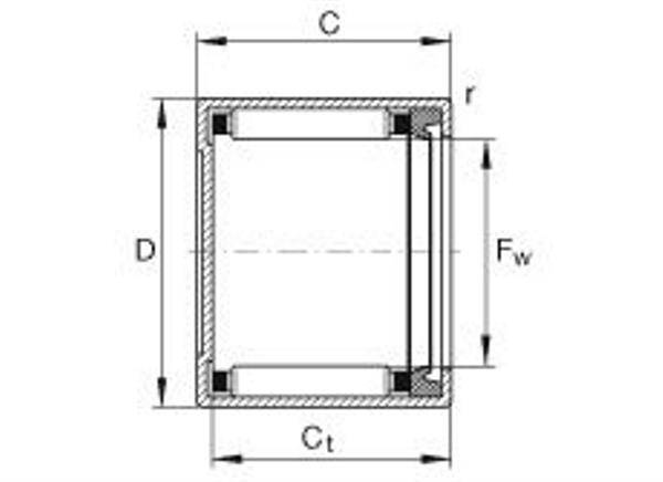Nadelbüchse BK2518 -RSL271 ID 25mm AD 32mm Breite18mm INA-1