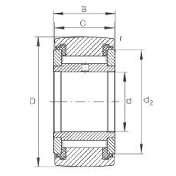 INA NATV8-X-PP-A, Stuetzrolle m. Axialfuehrung-1