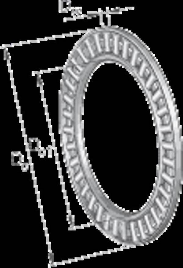 INA AXK75100-A/0-10, Axial-Nadelkranz