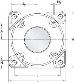 SKF Flanschlagergehäuse FNL518 B 80 mm rund-1