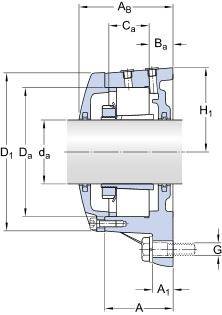 SKF Flanschlagergehäuse FNL518 B 80 mm rund-2