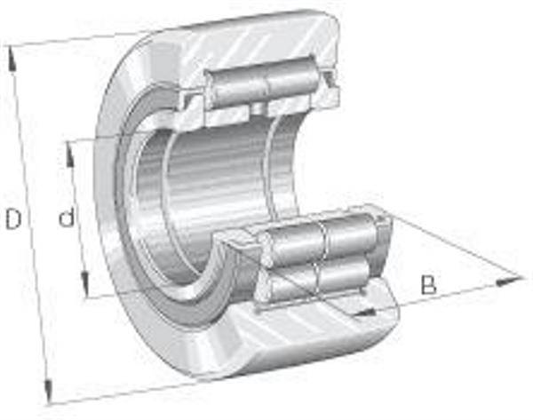 Stützrolle NUTR40 -X ID 40mm AD 80mm Breite32mm INA