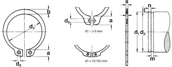 320A110,SEEGER® Sicherungsring DIN 471-1