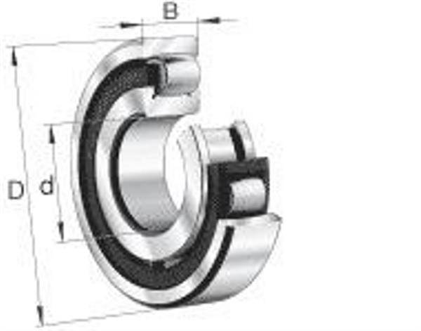 Tonnenlager 20214 -TVP ID 70mm AD 125mm Breite24mm FAG-1
