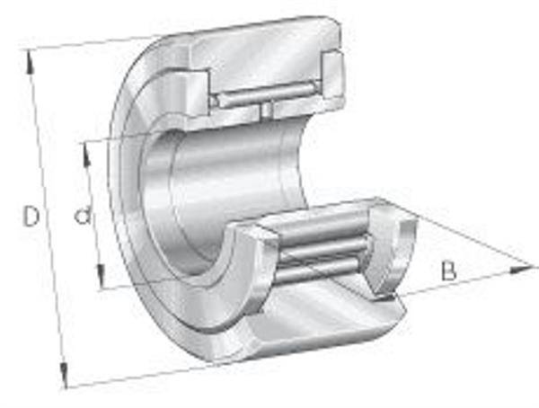 Stützrolle NATR12 -X ID 12mm AD 32mm Breite15mm INA