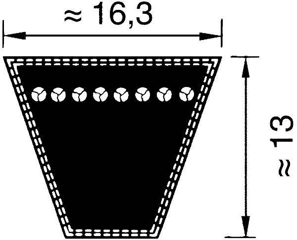 461SPB 6000,OPTIBELT Schmalkeilriemen