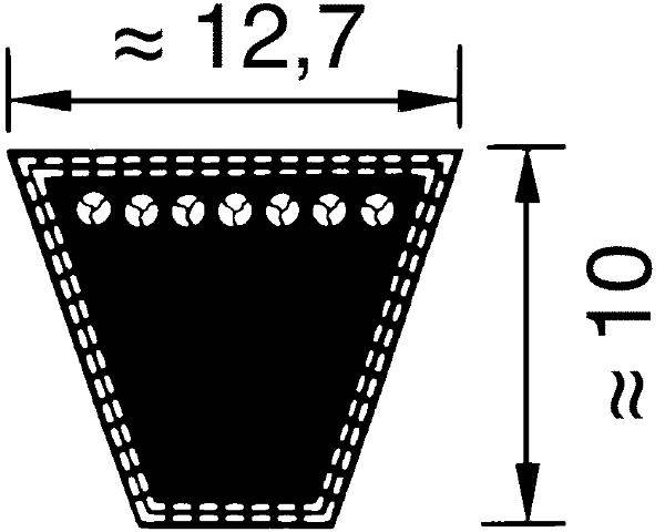 461SPA 1257,OPTIBELT Schmalkeilriemen-0