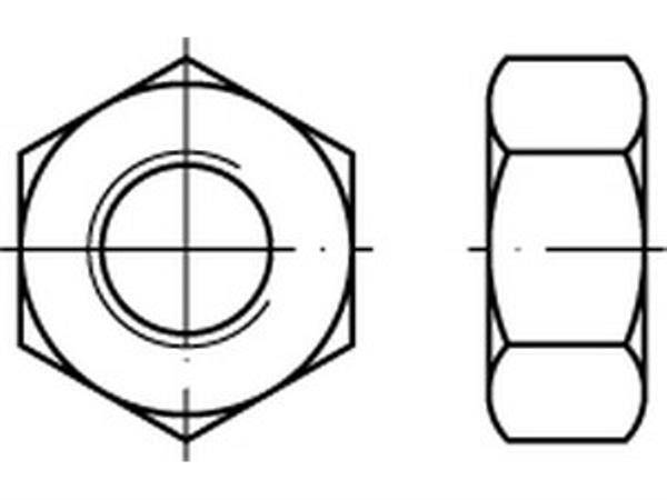 501DIN934 M16-LH 8,Sechskantmutter, links, 8, M 16 -LH-0