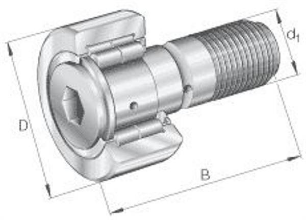 Kurvenrolle NUKR47 -X ID 20mm AD 47mm Breite66mm INA-2