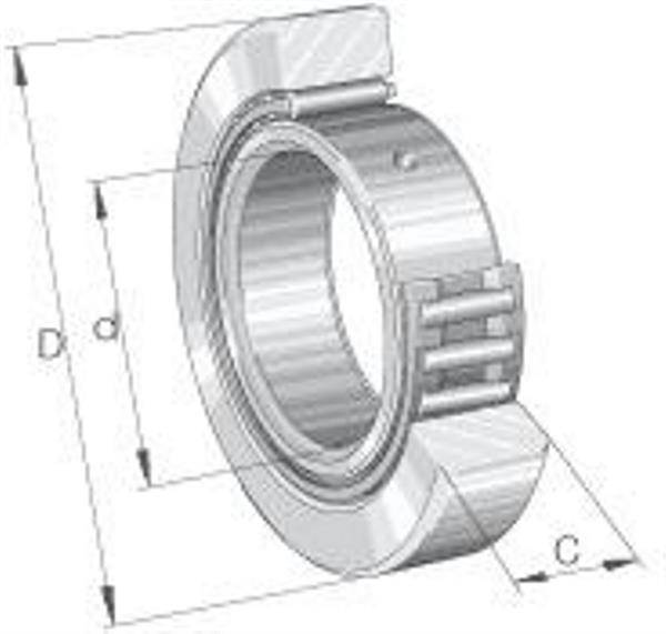 Stützrolle STO6 -X-TV ID 6mm AD 19mm Breite10mm INA