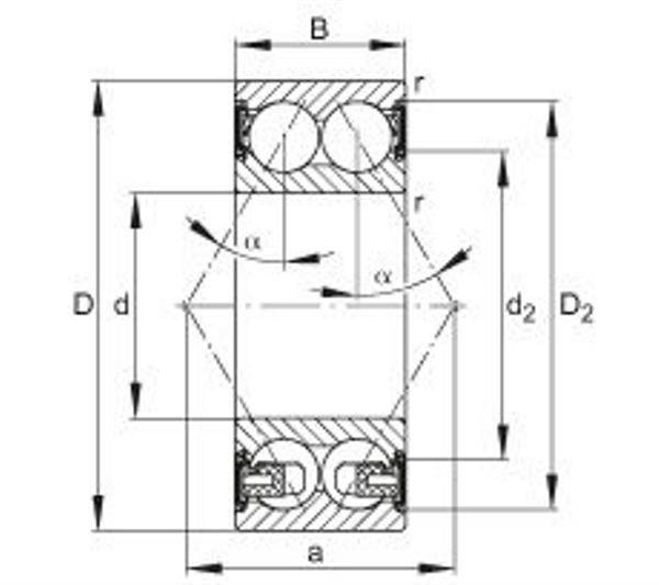 SCHKG G5205 -2RS-N ID 25mm AD 52mm Breite30mm INA-1