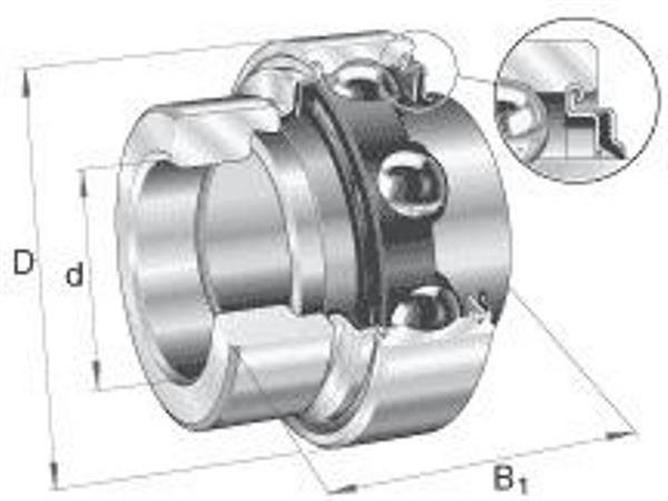 Spannlager E50 -KRR ID 50mm AD 90mm Breite62,8mm INA-0