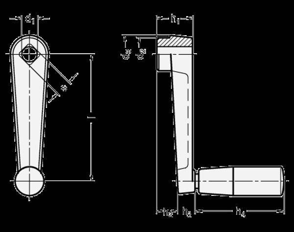 Handkurbeln, Zink-Druckguss-2