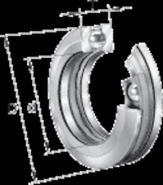 Axial-Rillenkugellager 53208 ID 40mm AD 68mm B.20,3mm FAG-2