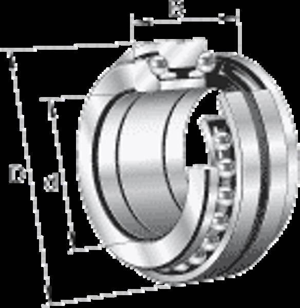 Axial-Schrägkugellager 234418 -M-SP ID 90mm AD 140mm B.60mm FAG-2