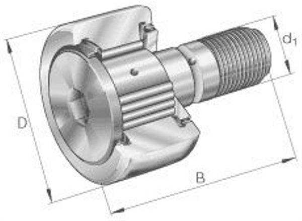 Kurvenrolle KRV22 -X-PP-A ID 10mm AD 22mm Breite36mm INA-2