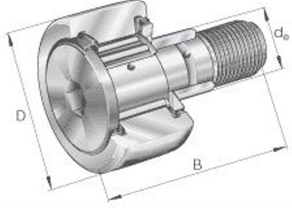 Kurvenrolle KRE26 -PP ID 13mm AD 26mm Breite36mm INA-0