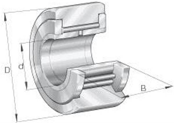 Stützrolle NATV15 ID 15mm AD 35mm Breite19mm INA